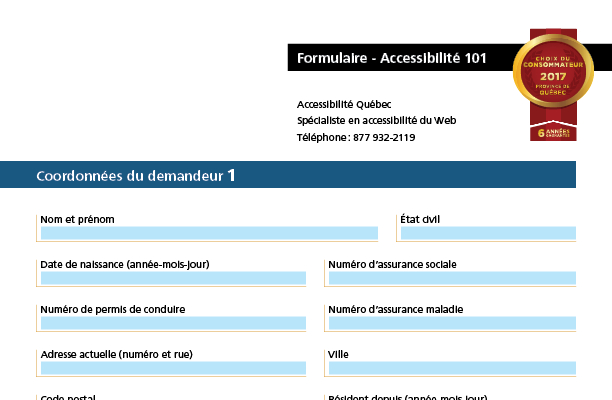 Formulaires interactifs